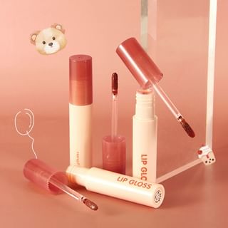 Heng Fang - Greedy Bear Watery Lip Glaze - 4 Colors 604# Peach Oolong - 3G