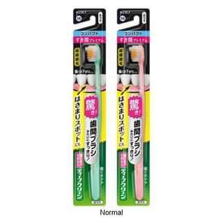 Kao - Deep Clean Premium Care Compact Toothbrush 1 Pc - Random Color - Normal