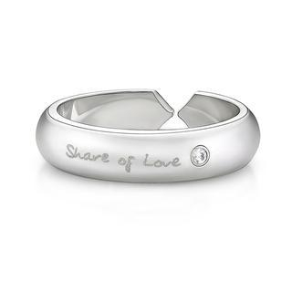 Kenny & co. Share of Love Cystral Steel Ring