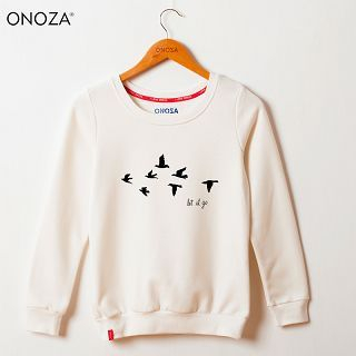 Onoza Printed Lettering Pullover