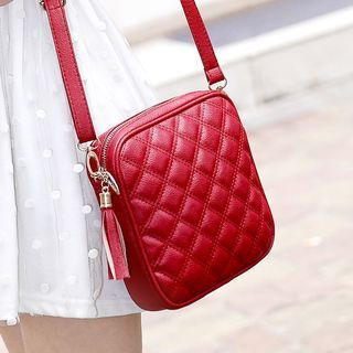 Pandabada Quilted Zip Bodycross Bag