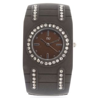 N:U - Not the Usual Aluminium-Effect Cuff Wrist Watch Brown - One Size