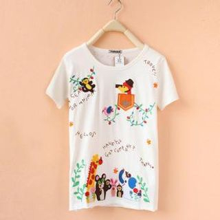 Cute Colors Animal Print T-Shirt