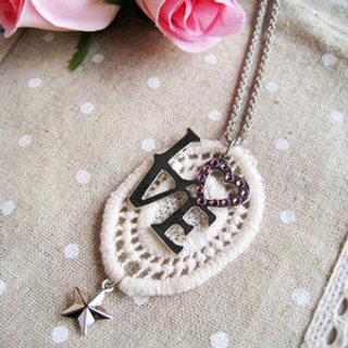 MyLittleThing Silver LOVE Lace Necklace