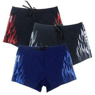 Moonrise Swimwear Flame Print Swim Shorts