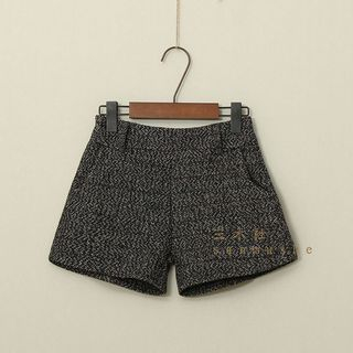 Mushi Melange Woolen Shorts