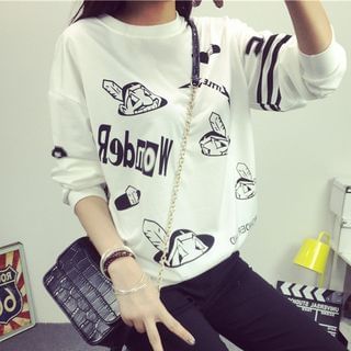 Century Girl Printed Chunky Pullover