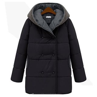 AGA Panel Hooded Padded Coat