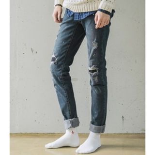 ABOKI Distressed Blue Jeans