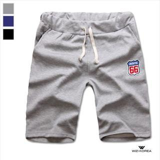 WIZIKOREA Tie-Waist Sweat Shorts