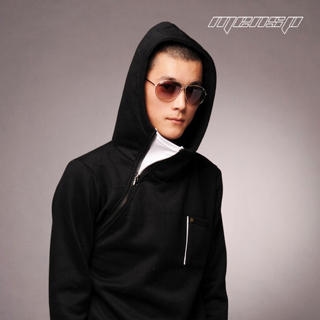 Asymmetric Zip Hooded Pullover