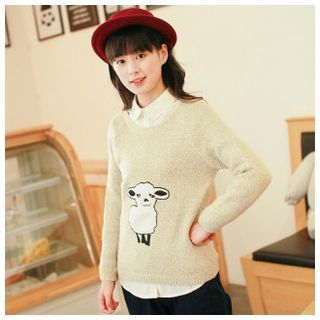 Kirito Sheep Printed Sweater