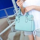 Faux-Leather Satchel