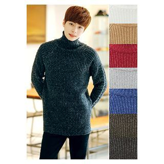 HOTBOOM Turtleneck Knit Sweater