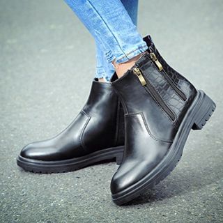 Dollvogo Zip Ankle Boots