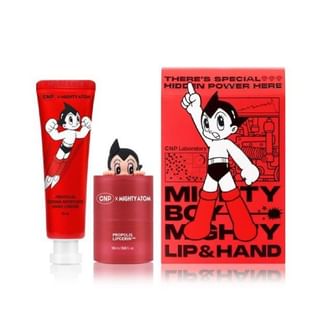 CNP Laboratory - Propolis Lipcerin & Hand Cream Set Mighty Atom Edition 2 pcs