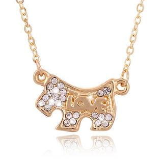 Best Jewellery Rhinestone Dog Necklace