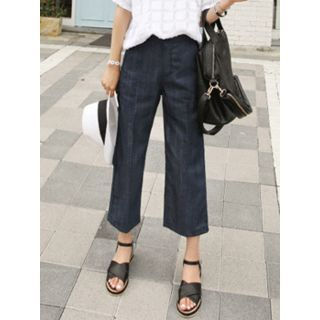 hellopeco Wide-Leg Cropped Jeans