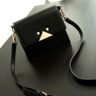 Pandabada Faux-Leather Metal-Accent Cross Bag