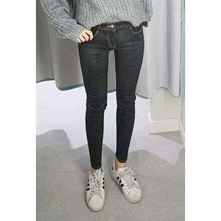 OZNARA Brushed-Fleece Skinny Pants