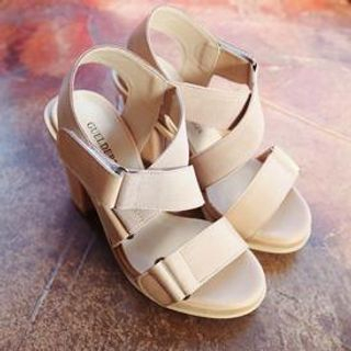 cherry spoon Banded Chunky-Heel Sandals