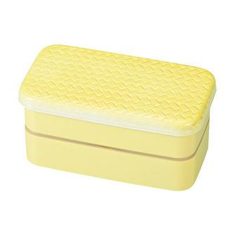 Hakoya Hakoya Ajiro Rectangular 2 Layers Lunch Box S Light Yellow