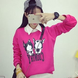 MayFair Dog Print Pullover