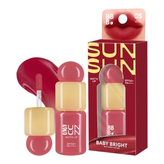Baby Bright - Sunsun Matte Lip SPF 50+ PA++++ 05 Red Rouge