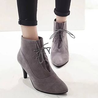 IYATO Lace-Up Ankle Boots