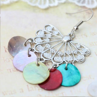 Fit-to-Kill Bohemian colorful shell Earrings