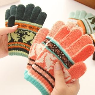 Chopie Kids Patterned Knit Gloves