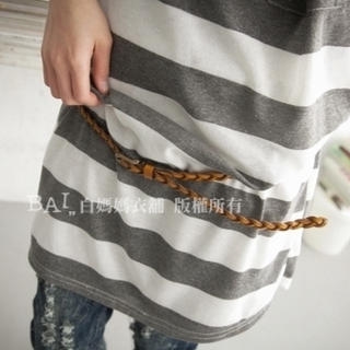 Faux-Leather Braided Belt