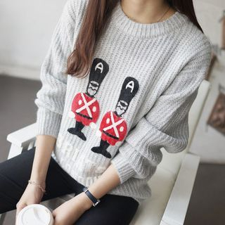 Gemuni Soldier Print Sweater