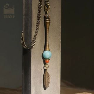 Zeno Amazon Stone Necklace As Figure - One Size