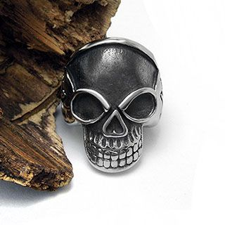 Andante Skull Titanium Steel Ring
