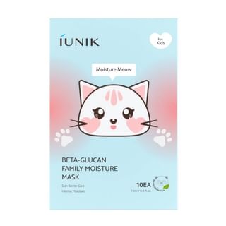 iUNIK - Beta-Glucan Family Moisture Mask For Kids Set 18ml x 10 sheets