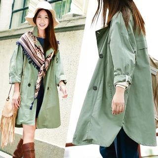 Yammi Double-Breasted Trench Coat