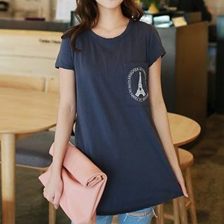 Lina Pocket Printed T-Shirt
