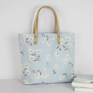 Ms Bean Floral Canvas Tote