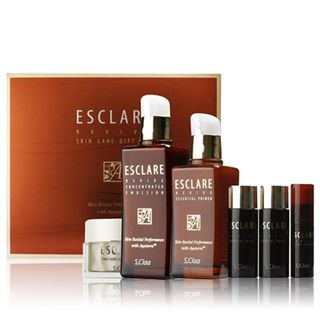S,Claa EsClare Revive Skin Care Set: Essential Primer 100ml + Concentrated Emulsion 130ml + Essential Primer 20ml + Concentrated Emulsion 20ml + Serum + Lifting Cream 6pcs