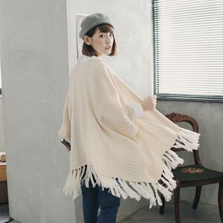 Tokyo Fashion Fringe Knit Jacket