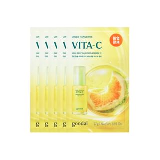 Goodal - Green Tangerine Vita C Dark Spot Care Serum Mask Alpha Set 2025 Version - 27g x 5 sheets