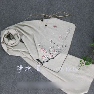 Rivulet Embroidered Scarf