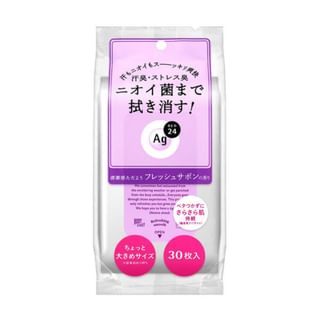 Shiseido - Ag Deo 24 Clear Shower Sheet Fresh Savon - 30 pcs