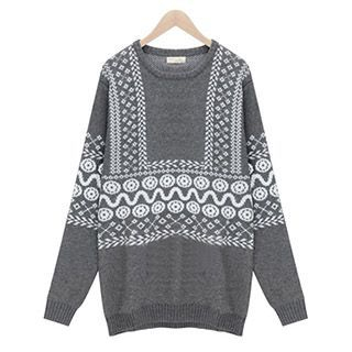Fashion Street Patterned Knit Top