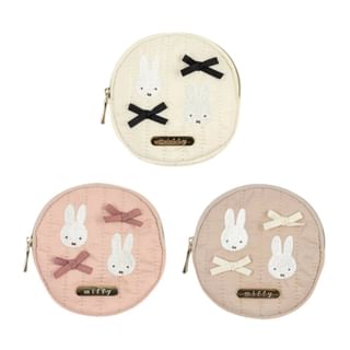 Miffy my favorite ribbon Round Pouch