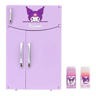 Shobido - Sanrio Kuromi Refrigerator Shaped Case & Lip Balm Set 3 Pcs