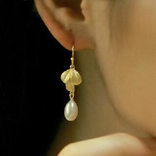Mbox Jewelry 925 Silver Fresh Water Pearl Earrings