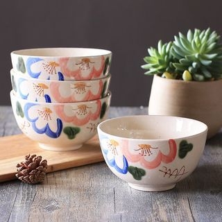 nordicexpression Floral Print Ceramic Bowl