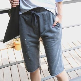 REDOPIN Paint-Splatter Sweat Shorts